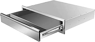 AHLOKI Outdoor Kitchen Drawer Single BBQ Drawer Stainless Steel, 30W X 6.5H X 23D Inch