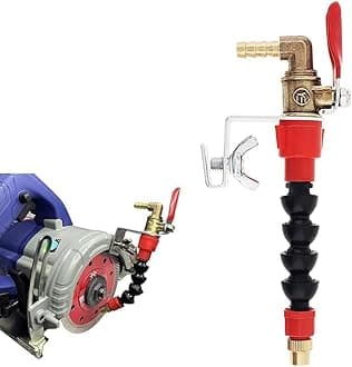 Serplex® Brass Mist Spray Nozzle Attachment For Angle Grinder,Flexible Water Sprayer Nozzle With Valve & Screw Fix Knob Water Mist Spray Cooling For Cutting Machine