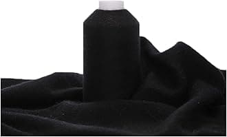 100% Cashmere Yarn, 100g Mongolian Luxuriously Soft Pure Cashmere Hand Knitting Cone Yarn for Knitting Crocheting (Black)