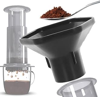 Press Coffee Maker Funnel Tool Compatible with Aerpress Original, Go, XL, Clear Portable Espresso Accessories, Coffee Dosing Funnel, Travel-Ready Coffee Gear for Mess-Free Brewing Cafe