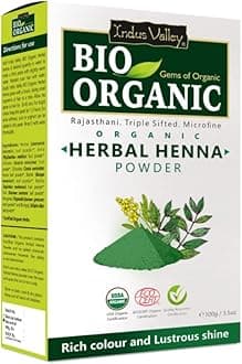 Herbal Henna Powder Organic Natural Green Heena for Hair Colour Nourishes Conditions & Strengthens No Harsh Chemicals All Hair Types (100g)