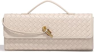 UpbullTrendy Woven Evening Clutch Purses Women Underarm Shoulder Handbag Cute Satchels Crossbody Purse PU Leather Wallet