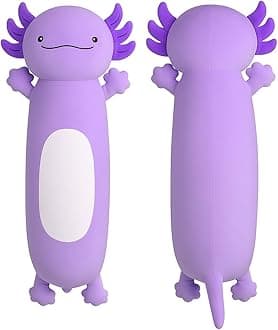 Dalmao 22 inch Cute Giant Purple Axolotl Plush Soft Body Pillow, Large Squishy Plushies Axolotl Stuffed Animals Toy, Gifts for Kids Boys Girls Birthday