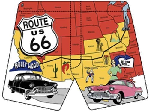 Unisex Route US 66 Magic Boxers - Large