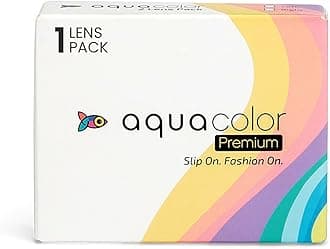 Aquacolor Monthly Disposable Premium - 1 Lens Pack (-3.5 Power, Dusky Brown Color)