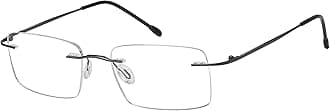Eyekepper Frameless Eyeglasses Men - Rectangle Rimless Eyewear Gunmetal