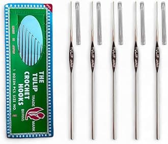 Tulip Needle Combo Pack – Size 12, 13, 14, 23, 24 – Premium Embroidery & Aari Work Needles for Beads, Zardoshi & Thread Craft