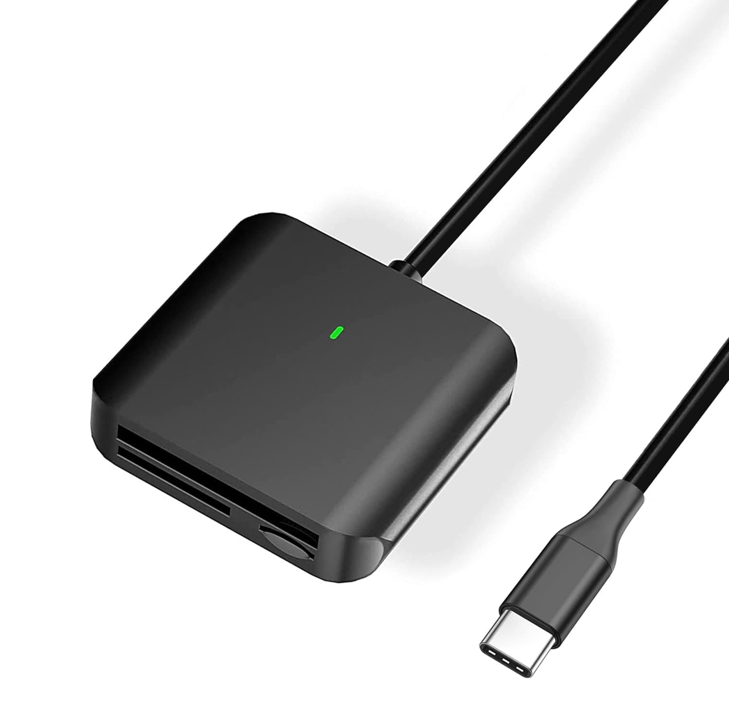 INVAFOCO Memory Card Reader 3 in 1 USB Type C to UHS-II SD TF CF Card Reader 3-Slot