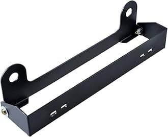Flip-Up 254mm Hawse Fairlead Mounted License Plate Holder Mount Bracket (Black)