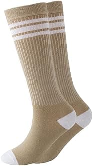 Knee High Tube Socks Comfortable and Breathable with Triple Stripes for Boys