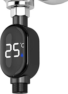 Shower Thermometer Waterproof Intelligent Digital, Real-Time Monitoring Shower Temperature Display,Measuring Tool For Home Bathroom Nursery Room Kitchen