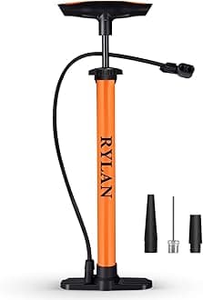Rylan High Pressure Air Pump for Bicycle, Football, Balloon and Cycle Tyre Inflator with Needle
