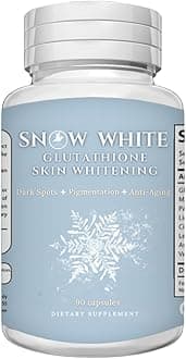 Glutathione Whitening Pills - Recover Your Youth, Get Rid of Dark Spots, Acne Scars & Hyperpigmentation - Natural Skin Whitening Pills – Non-GMO –90 Skin Lightening Capsules