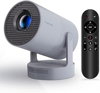 【Electric Focus】Magcubic Mini Projector 4K Support, Smart Projector with WiFi 6 and Bluetooth 5.4, 5W Soundbase Speaker, 180° Rotation, Portable Proyector for Home Theater