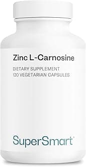 Supersmart - Zinc L-Carnosine 75 mg Per Serving - Gut Health & Anti Inflammatory Supplement - Help Reduce Acid Reflux | Non-GMO & Gluten Free - 90 Vegetarian Capsules