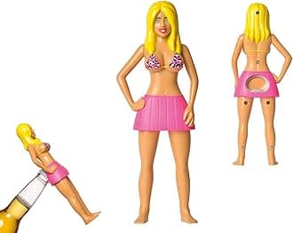 I-TOTALPlastic Bottle Opener/Bottle Opener Funny Perfect for Funny Gift (Woman Blonde)