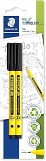 STAEDTLER307-9 BK2 Noris Handwriting Pen - Black (Pack of 2)