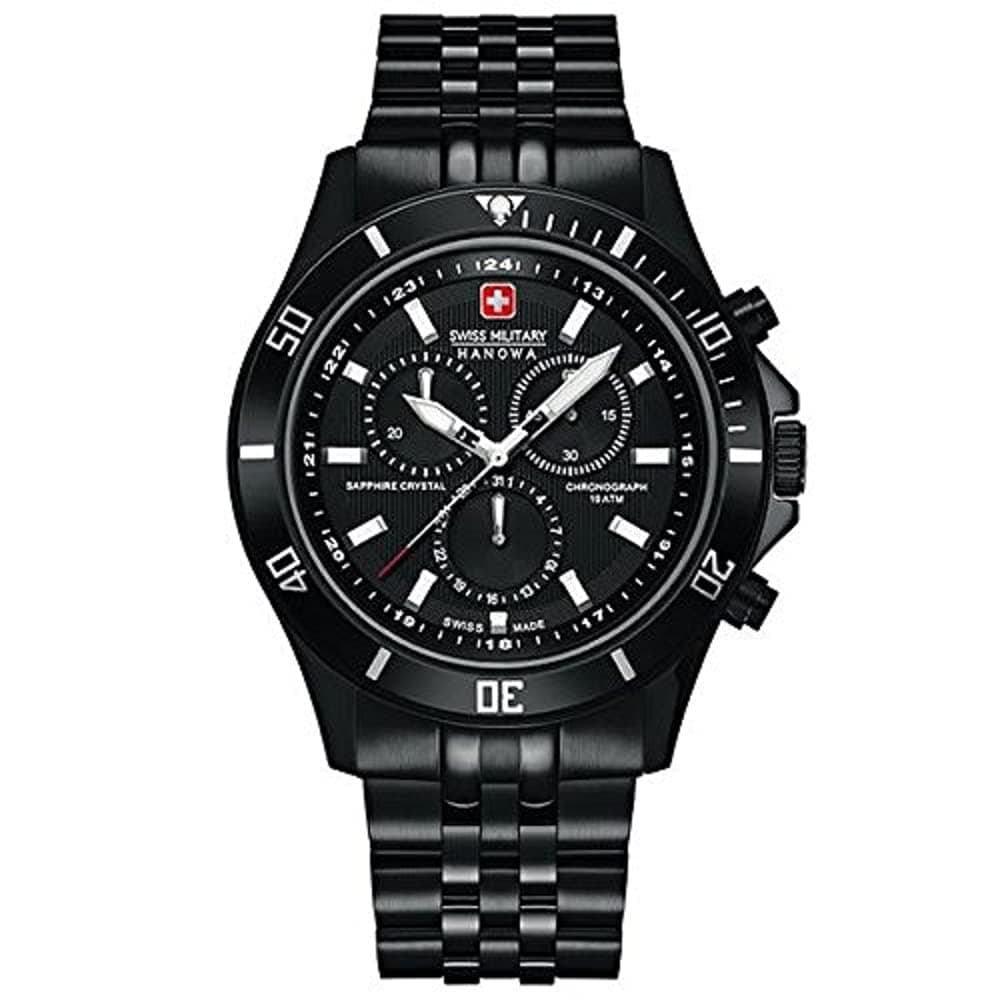 Analog Model Flagship Clock Chrono SM06-5183.7.13.007. Swiss Miloria Hanowa Brand