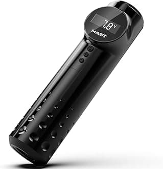 Mast Archer Wireless Tattoo Pen Machine, Rotary Tattoo Gun with Powerful Motor by Mcore, 2,000mAh Battery by Mastlabs for Run Long Time 3.5mm Stroke Black