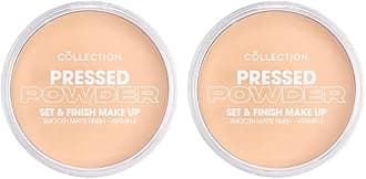 Cosmetics Pressed Powder, Velvety Matte Finish, 17g, Candlelight (Pack of 2)
