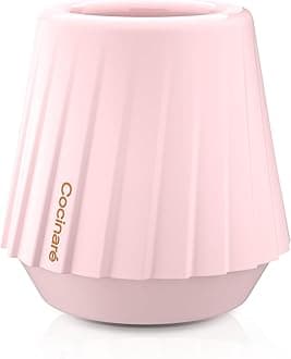 KissCup Crystal Espresso Cup – Demitasse Cup for Espresso, Pour-over coffee & Tea (Ceramic Collection, Peach Pink)