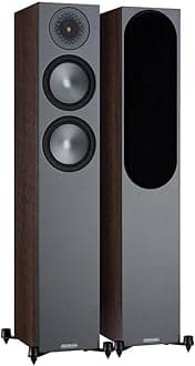MONITOR AUDIO Bronze 200 Floorstanding Speakers, Walnut