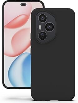 YATWIN Silicone Case for Honor 400 Pro, Soft-Touch, Shockproof, DustProof, Antiskid Phone Cover for Honor 400 Pro - Black