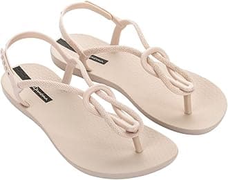 Ipanema Women's Trendy Sandals - Comfortabe and Stylish T-Strap Flat Sandals with Adjustable Ankle Strap Closure