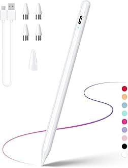 Stylus Pen for Touchscreen, Compatible for Android & iOS Phones/Tablet, Fast Charge Universal Stylus Pen for i-Phone, i-Pad, Tab A9+, High Sensitivity & Precision Stylist Pencil for Writing/Drawing