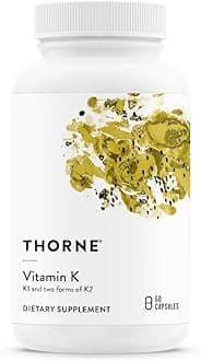 THORNEVitamin K (formerly 3-K Complete) - Vitamins K1 and K2 (as MK-4 and MK-7) - Supports Strong Bones - 60 Capsules