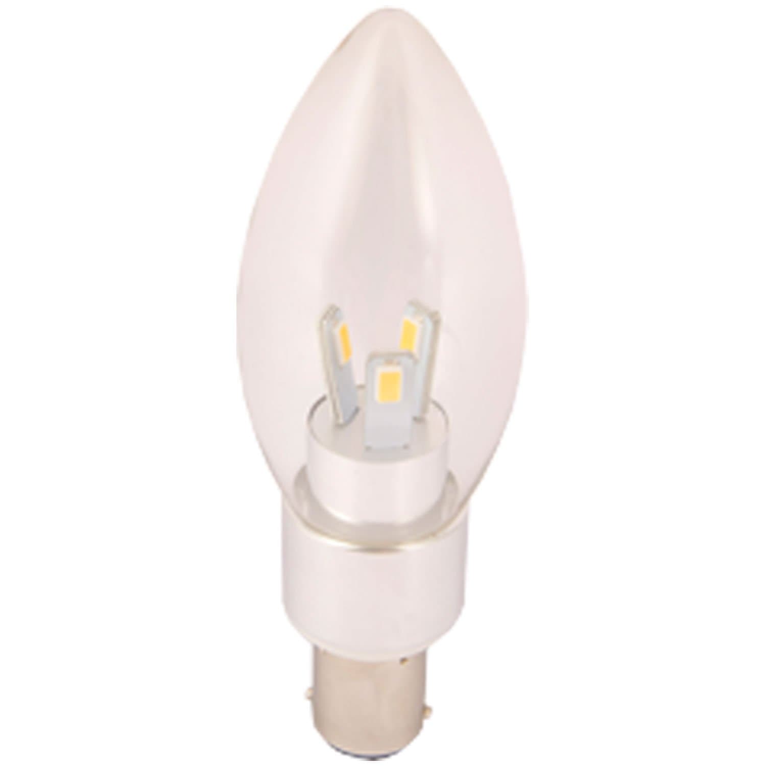 B15 3 Watt LED Small Bayonet Cap Bulb