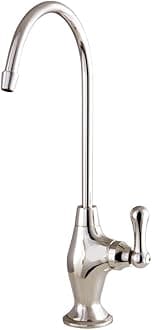 Kingston Brass KS3196AL Restoration 1/4 Turn Water Filtration Faucet, Polished Nickel, 4-5/8 Inch in Spout Reach