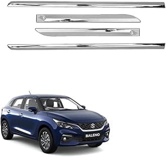 Car Side Beading Moulding Full Chrome For Maruti Suzuki Nexa Baleno 2022 To 2024