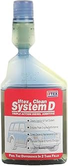 IFTEX Clean System D for all Diesel Cars (250 ml) / Diesel Fuel Treatment and Injector Cleaner for cleaning deposits and Mileage Improvement for Diesel Cars and SUV (250 ml)