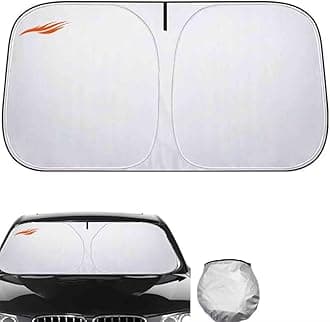 Sun Visor for car windscreen Compatible with HyundaiHyundai Exter 2023-2024，car Screen Cover car Sunscreen windscreen,Blocks Sunlight, Heat and UV Rays（Silver）