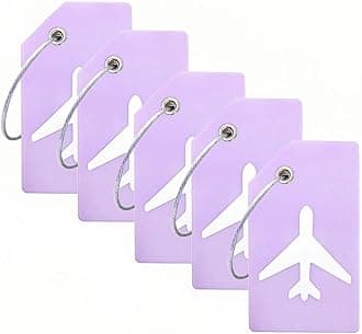 5Pack Silicone Luggage Tag with Name ID Card Perfect to Quickly Spot Luggage Suitcase by Ovener