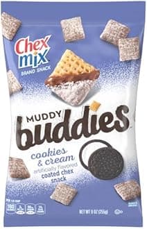 Chex Mix Muddy Buddies, OREO Cookies and Cream Snack Mix, 9 oz