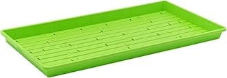 Bootstrap Farmer Microgreen 1020 Trays, Green 10 Pack, Extra Strength with Holes Shallow Seed Plant Tray Grow Microgreens Wheatgrass Fodder Sprouting