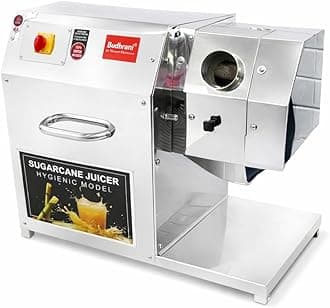 by Master Machines Stainless Steel Fully Automatic Electronic Sugarcane Juice Machine 1.5 HP, Sugarcane Making Machine, Single Phase Home Electricty, Ganna Machine - 1 Year Warranty Mm -17