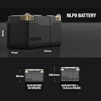 NOCO LiFePO4 LiFePO4 Lithium Ion Battery for Motorcycles and Motorcycles, 12 Volts, 3Ah, 400A, Scooter, ATV, High Performance, Long Life