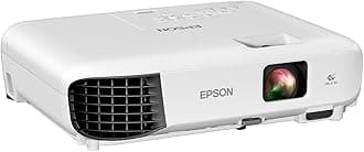 Epson EX3280 3-Chip 3LCD XGA Projector, 3,600 Lumens Color Brightness, 3,600 Lumens White Brightness, HDMI, Built-in Speaker, 15,000:1 Contrast Ratio