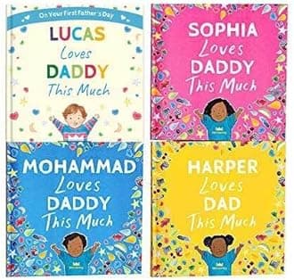 Personalised Book for Dads - You Love Daddy This Much - Wonderbly (Hardcover)