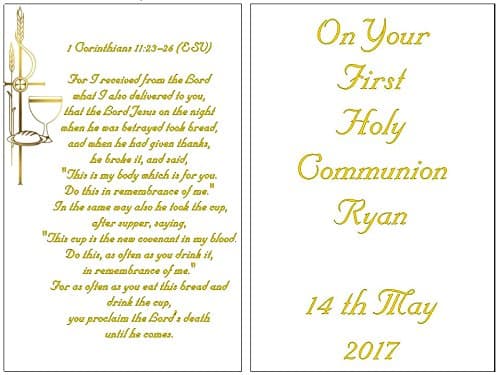 First Holy Communion Cake Topper For Open Book Cake