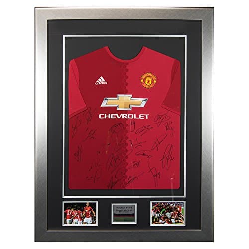 Man Utd Squad Signed 2016-17 Framed Shirt