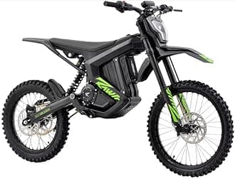 Rawrr Mantis 72V Electric Dirt Bike – 5000W Motor, 52 MPH Top Speed, 100+ Mile Range, Adjustable Suspension, Hydraulic Disc Brakes – Off-Road Adventure Ready, 21”/18” Tires