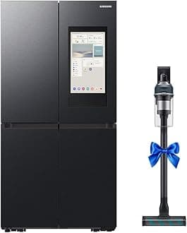 809L Gross T Style French Door Refrigerator with 21.5" Family Hub + Samsung Jet 95 Cordless Stick Vacuum Cleaner 210W Suction Power