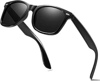 Retro Rewind Classic Polarized Sunglasses for Men Women Driving Sun glasses Shades 80's Square Frame