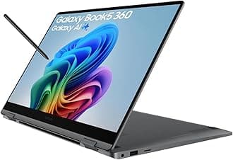 Samsung Galaxy Book5 360, Copilot+ PC (2025) 15.6", Intel Core Ultra 5 Processor, S Pen Included, 16GB RAM, 512GB Storage, Grey