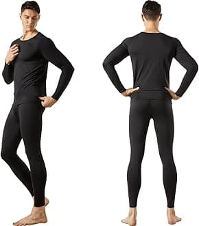 FITEXTREME MAXHEAT Mens Thermal Underwear Long Johns Set with Fleece Lined