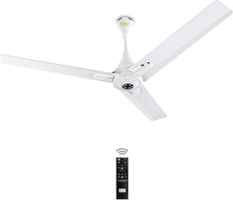 KUHL Arctis A7 1200 mm BLDC 65% Power Saving BLDC Ceiling Fan With Remote | BEE 5 Star Rated & ISI Marked | High Air Delivery with LED Indicators | 5 Year Warranty on Motor | White